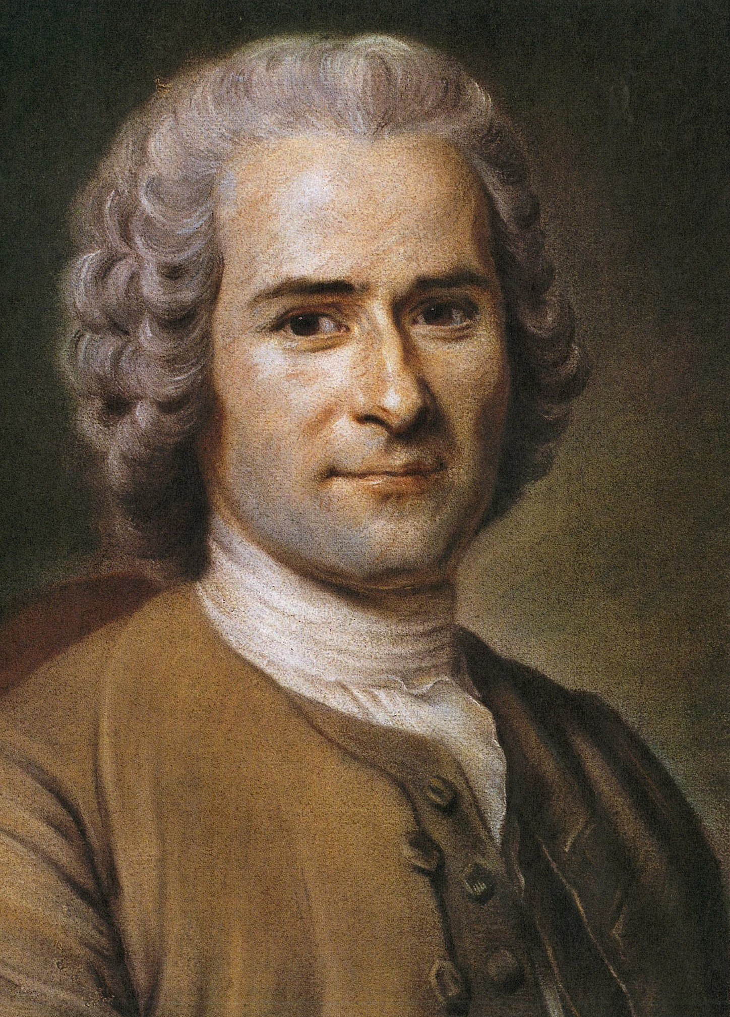 Jean-Jacques Rousseau, portrait au pastel par Maurice Quentin de La Tour
